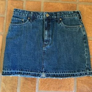 Free People Jean Skirt